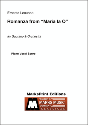 Book cover for Romanza from Maria la O