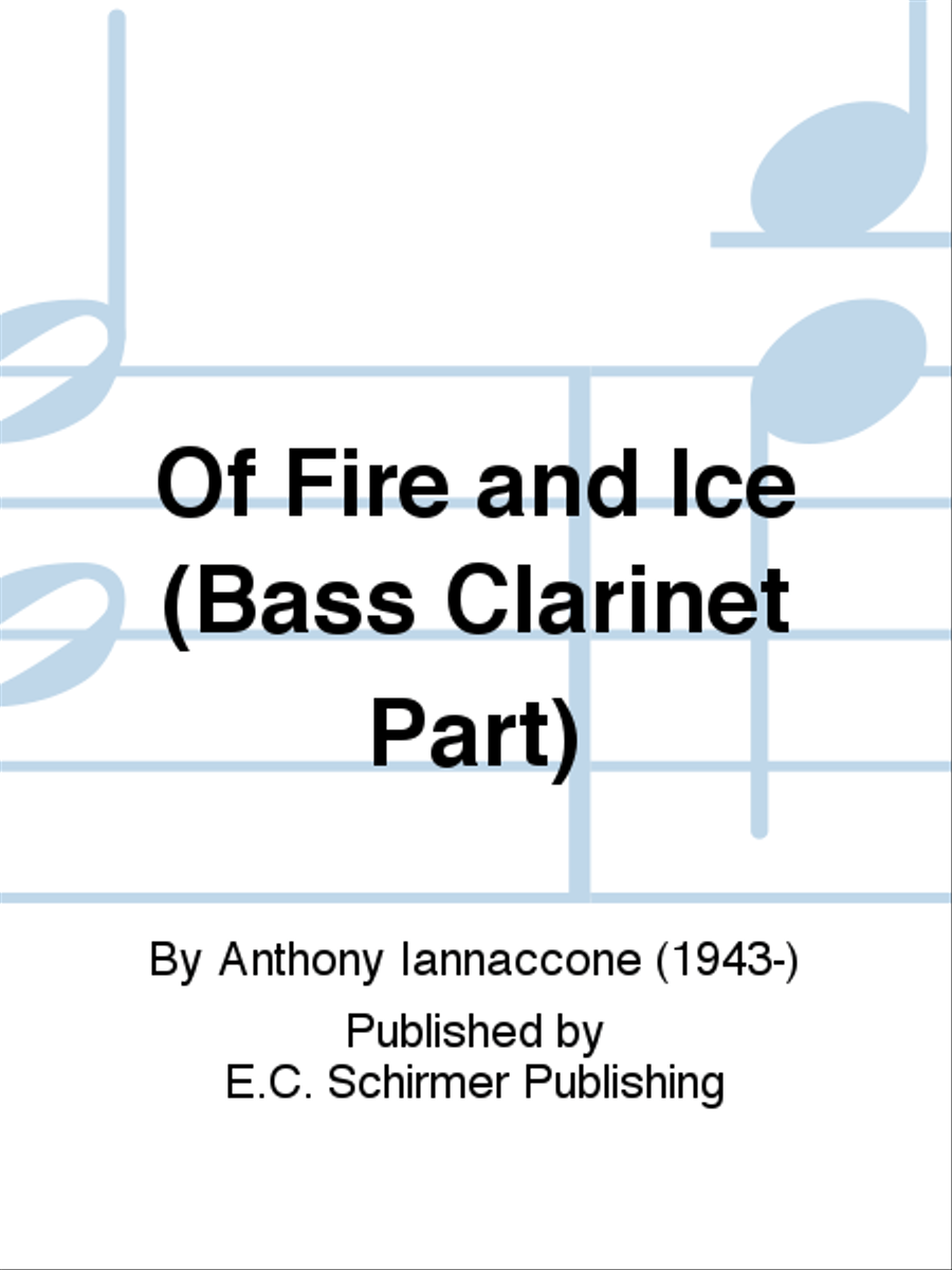 Of Fire and Ice (Bass Clarinet Part) Concert Band scores gallery preview page 1