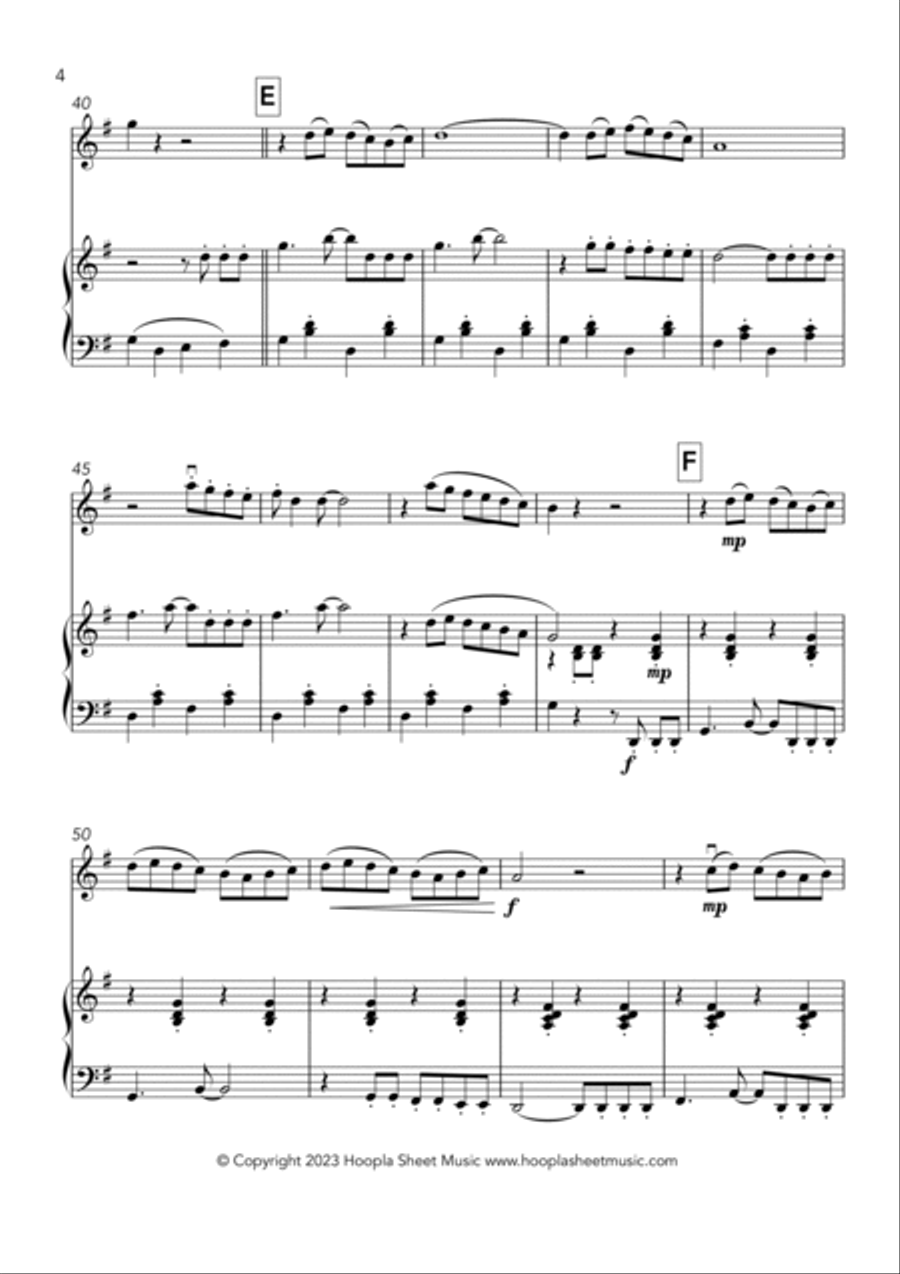La Cucaracha Violin Solo scores gallery preview page 4