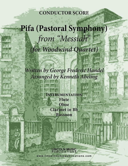 Handel - Pifa (Pastoral Symphony) from Messiah (for Woodwind Quartet) image number null