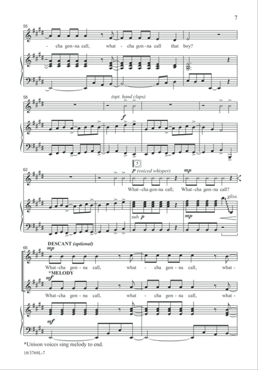 Call Him Jesus Call Him Jesus Unison Choir scores gallery preview page 7