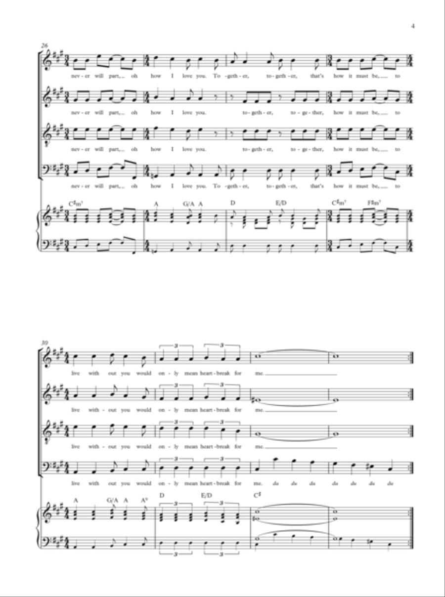 I Say A Little Prayer (arr. Gitika Partington) 4-Part scores gallery preview page 4