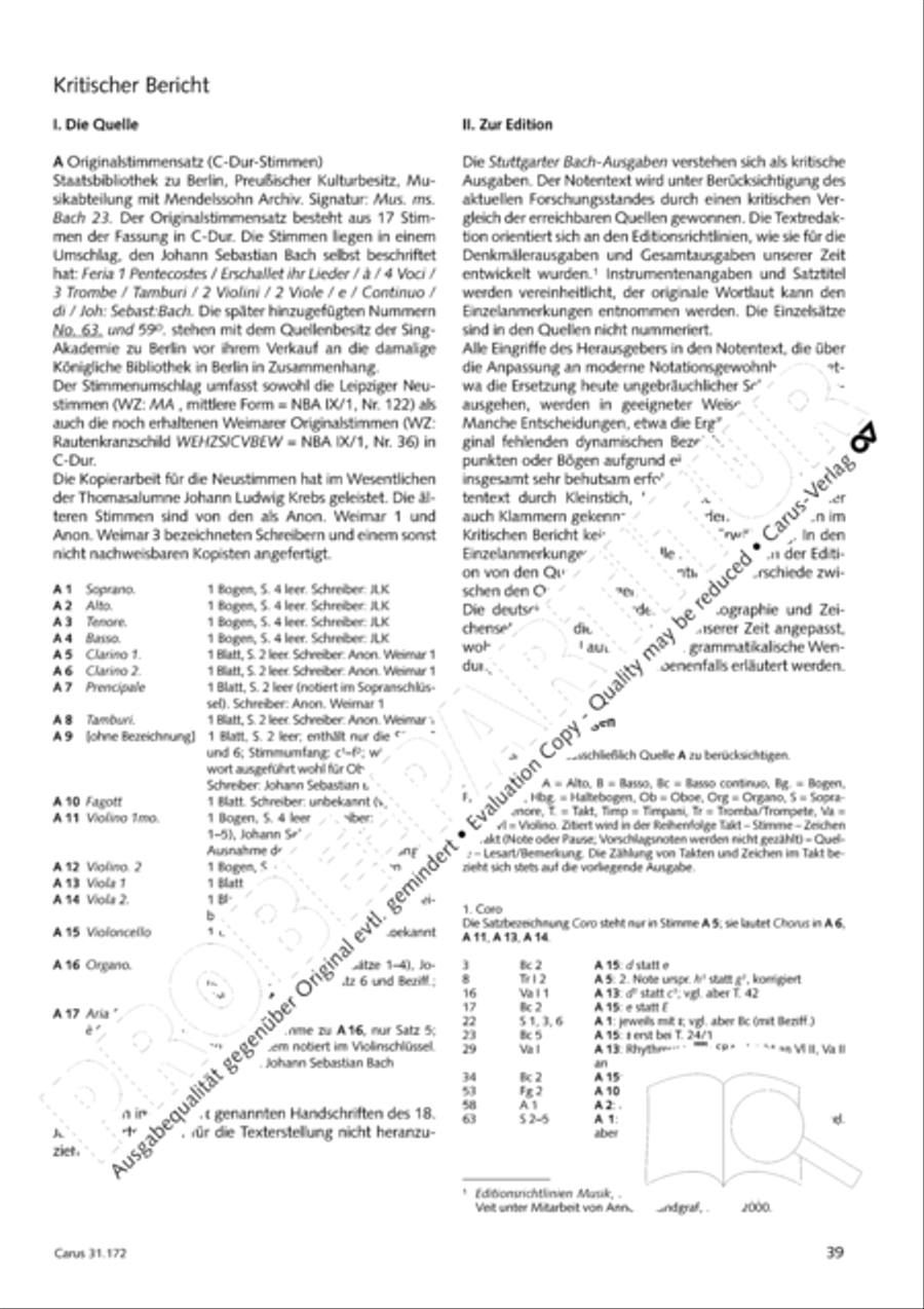 Sound forth, now with singing (Erschallet, ihr Lieder) 4-Part scores gallery preview page 38