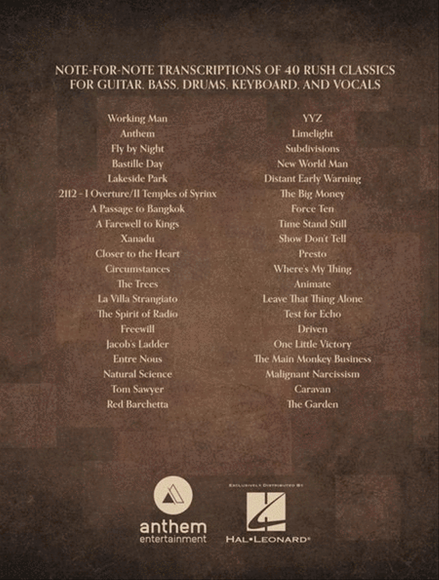 Rush – The Complete Scores Voice scores gallery preview page 16