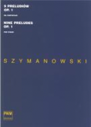Book cover for Nine Preludes Op. 1