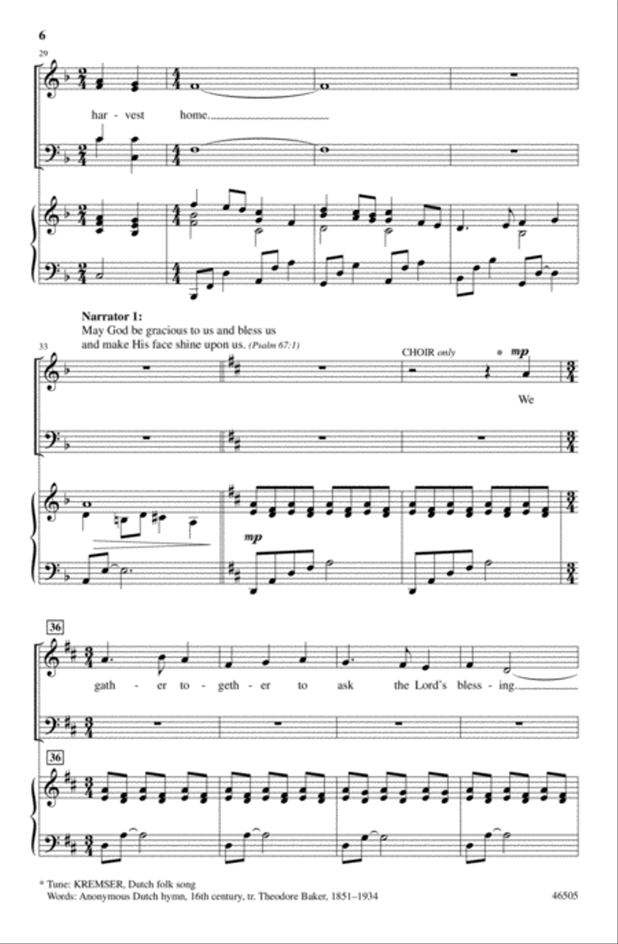 Give Thanks and Sing! Give Thanks and Sing! 4-Part scores gallery preview page 16