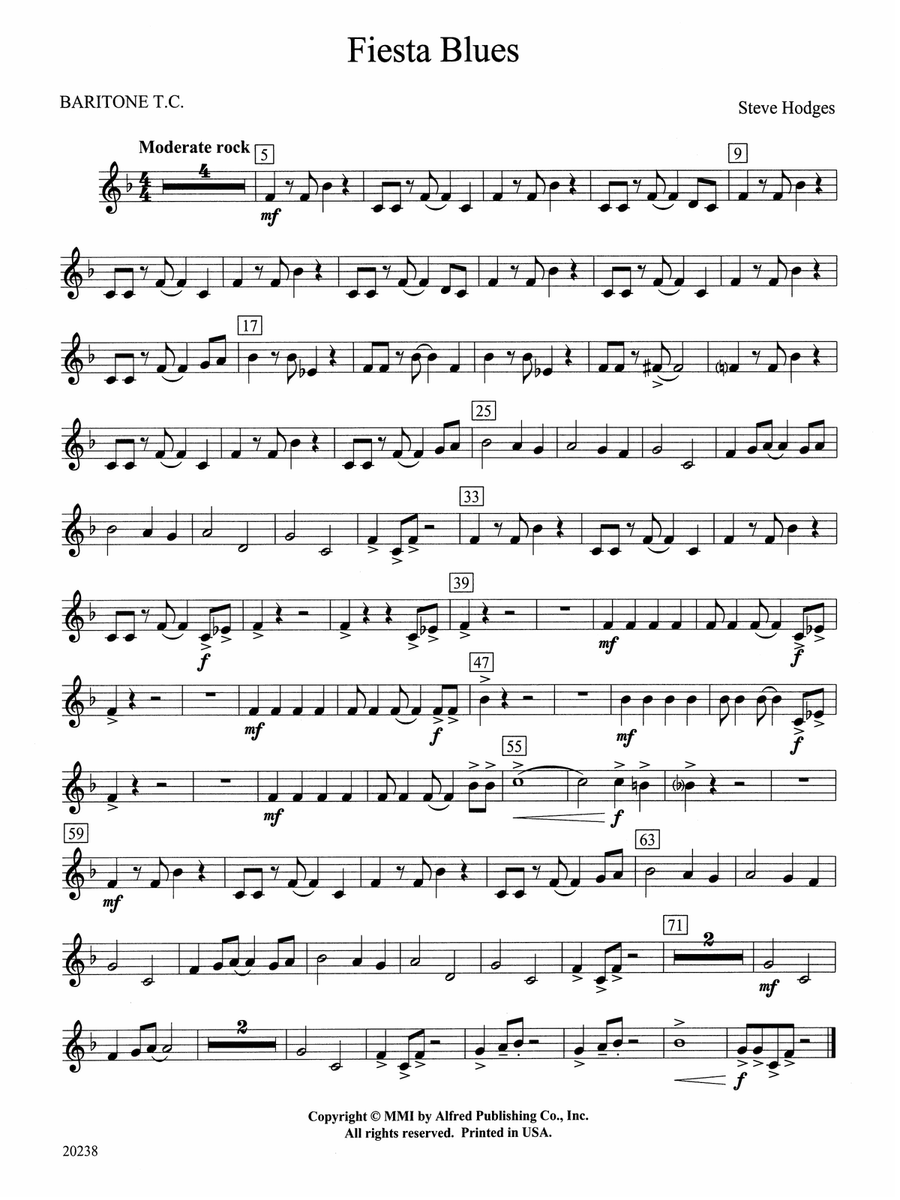 Fiesta Blues: Baritone T.C.