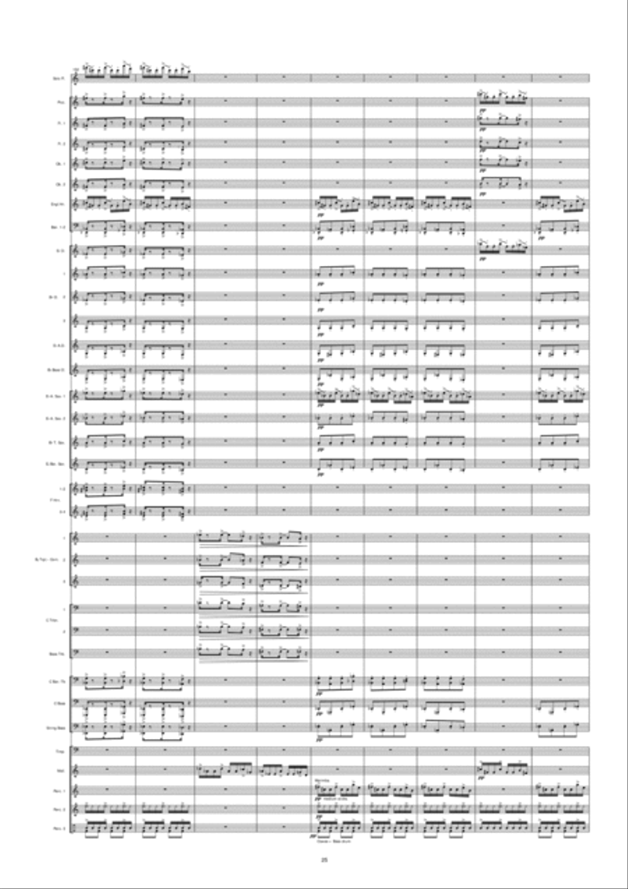 Night In Venice Concert Band scores gallery preview page 26