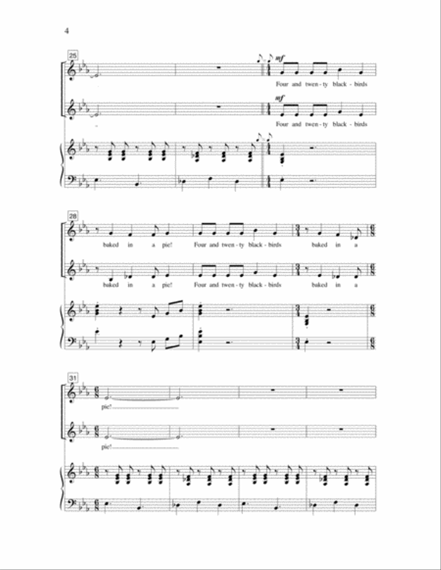 Sing a Song of Sixpence SA scores gallery preview page 4