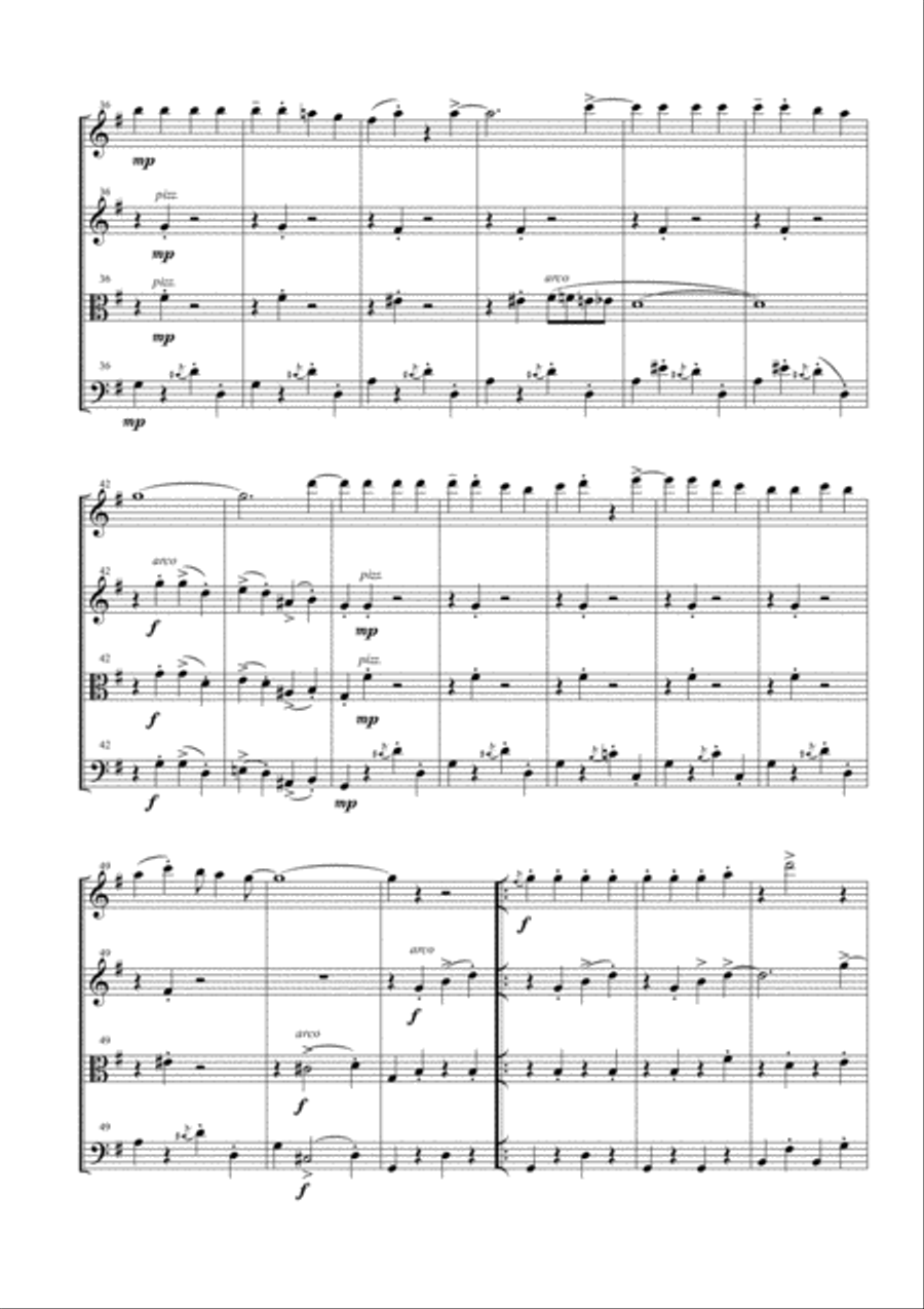 Ob-La-Di, Ob-La-Da String Quartet scores gallery preview page 5