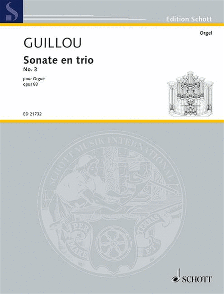 Sonate en trio No. 3 Sonate en trio No. 3 Organ scores gallery preview page 1