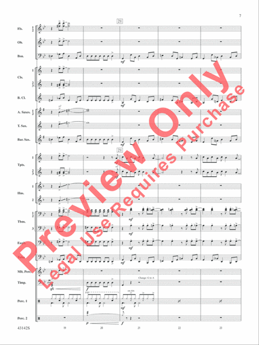 The Doors on Tour Concert Band scores gallery preview page 8
