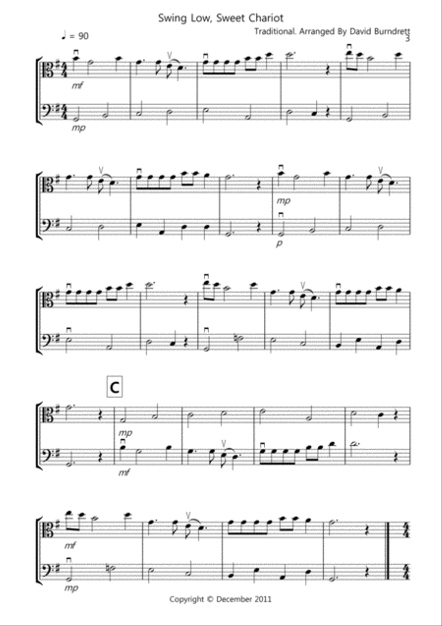 8 Easy Duets for Viola And Cello String Duet scores gallery preview page 3