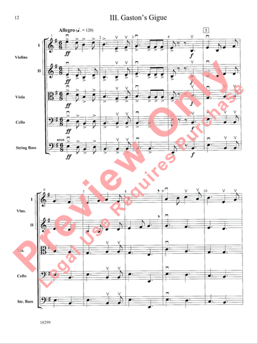 Three Scenes from a Green Valley String Orchestra scores gallery preview page 13