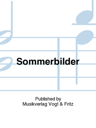 Book cover for Sommerbilder