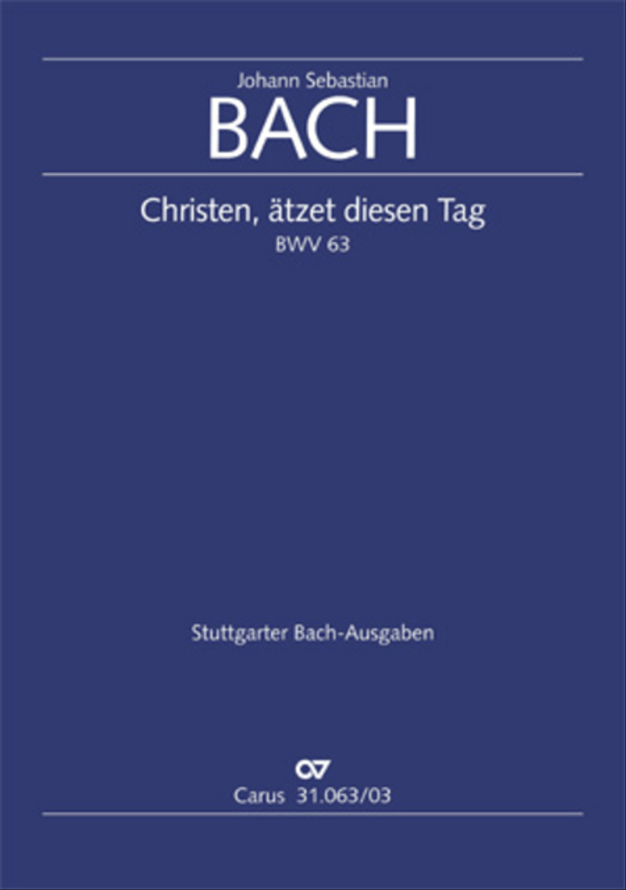 Christians, etch this blessed day (Christen, atzet diesen Tag) 4-Part scores gallery preview page 1