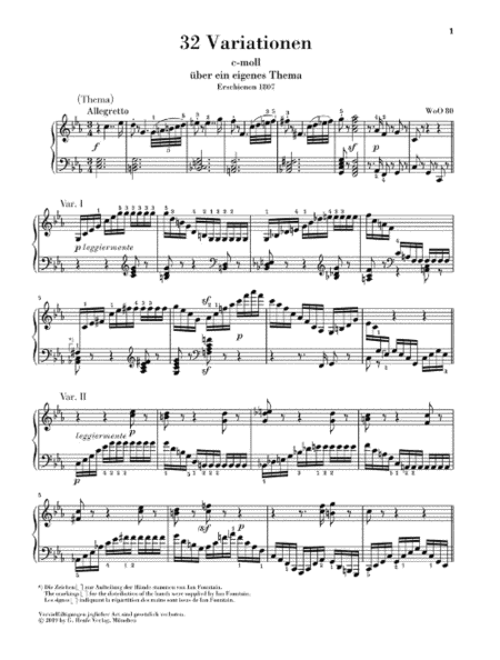 32 Variations in C minor, WoO 80