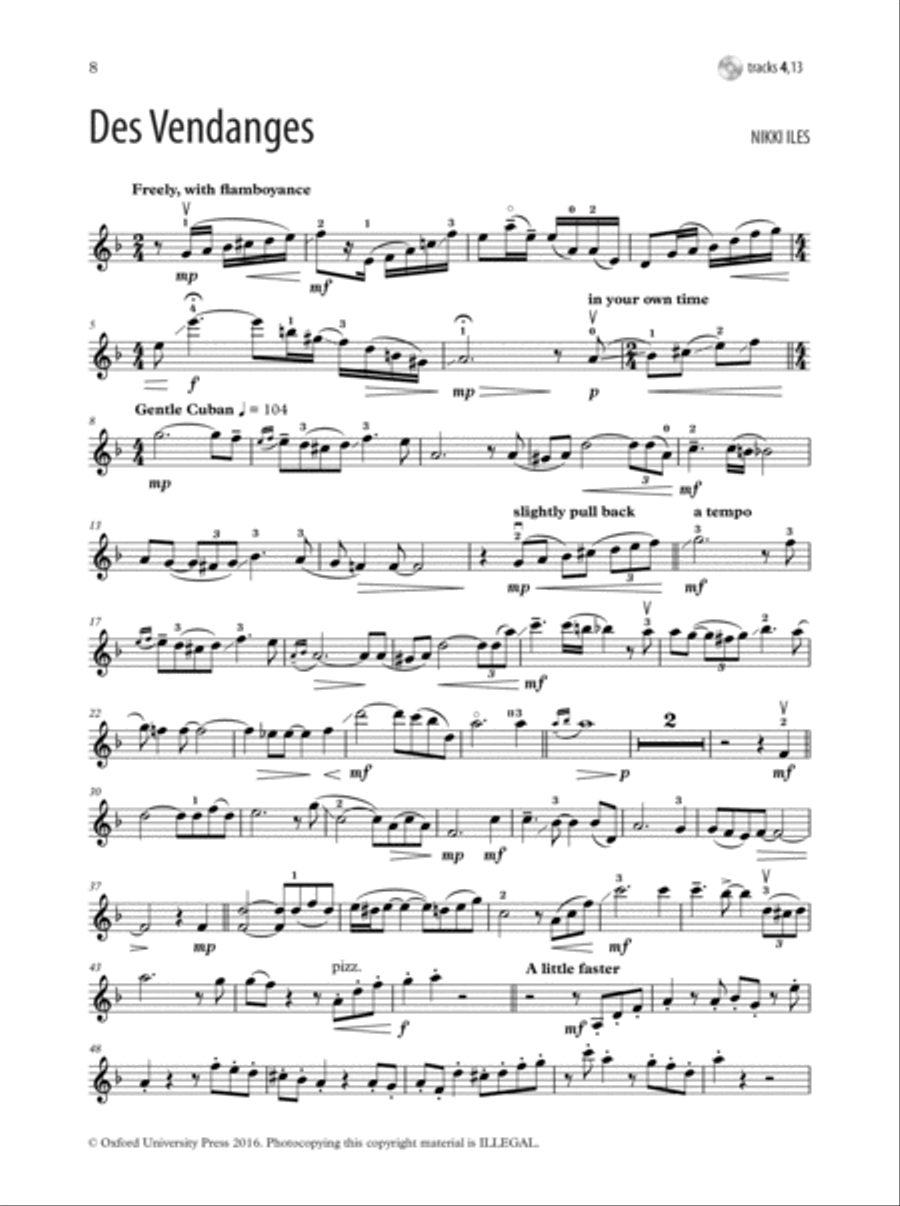 Violin Jazz in Autumn + CD Violin Solo scores gallery preview page 5