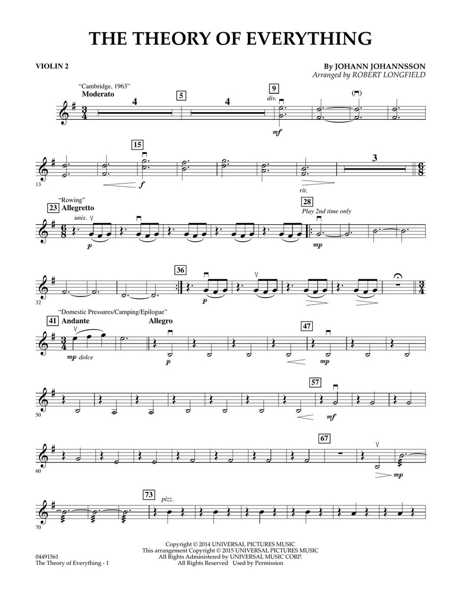 The Theory of Everything - Violin 2