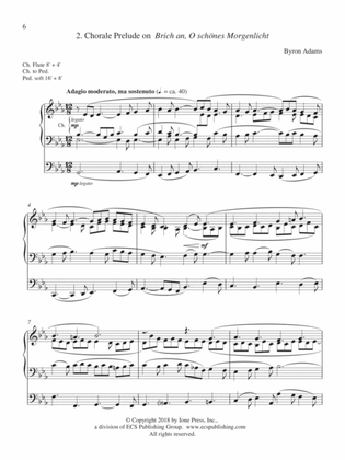 Chorale Prelude on Brich an, O schönes Morgenlicht (Downloadable)