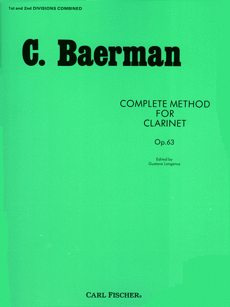 Complete Method for Clarinet, Op. 63-Pts. 1 and 2