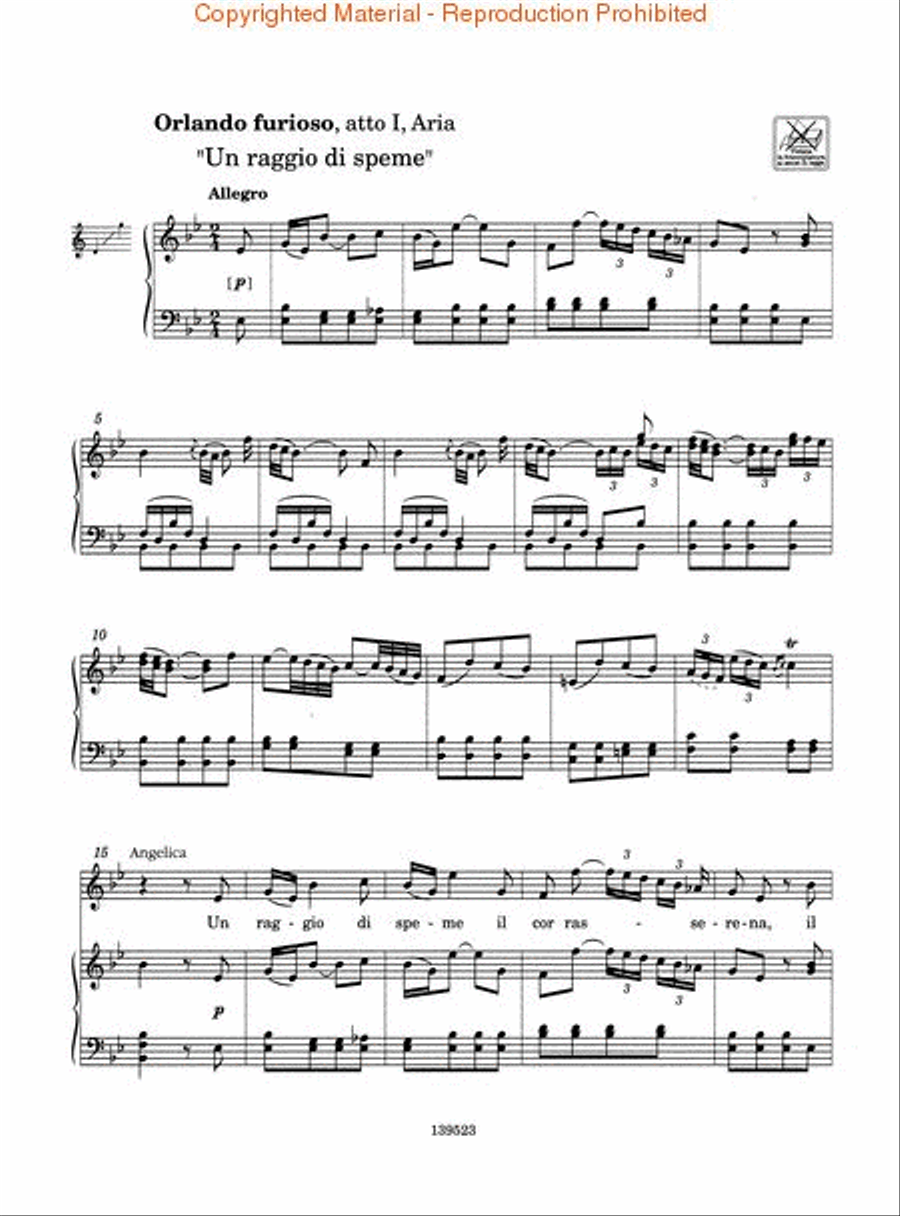 Antonio Vivaldi Opera Arias for Soprano Voice Solo scores gallery preview page 2