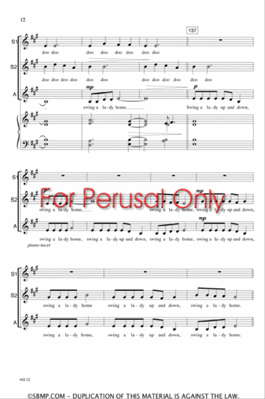 Cedar Swamp - SSA Octavo SSA scores gallery preview page 11