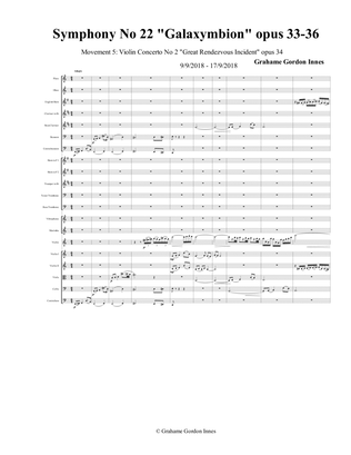 Symphony No 22 "Galaxymbion" Opus 33-36 - 5th Movement Opus 34 (5 of 7) - Score Only