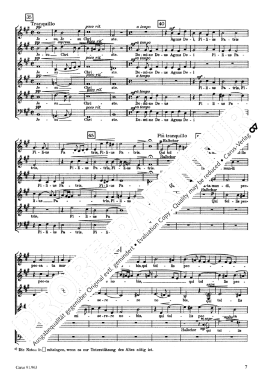 Missa Ecce nunc benedicite Choir scores gallery preview page 10