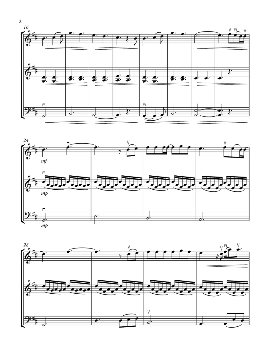 I Get To Love You String Trio scores gallery preview page 2