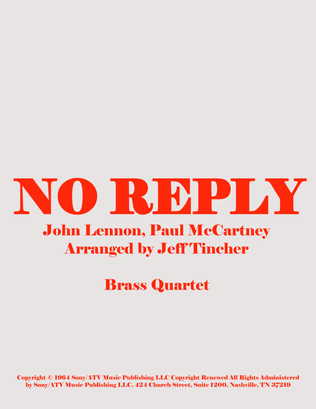 Book cover for No Reply