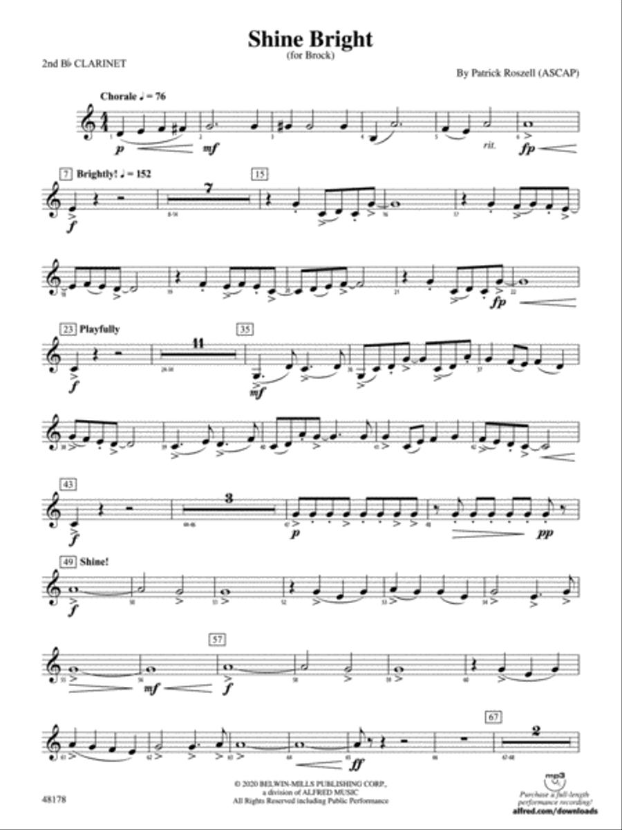 Shine clarinet sale