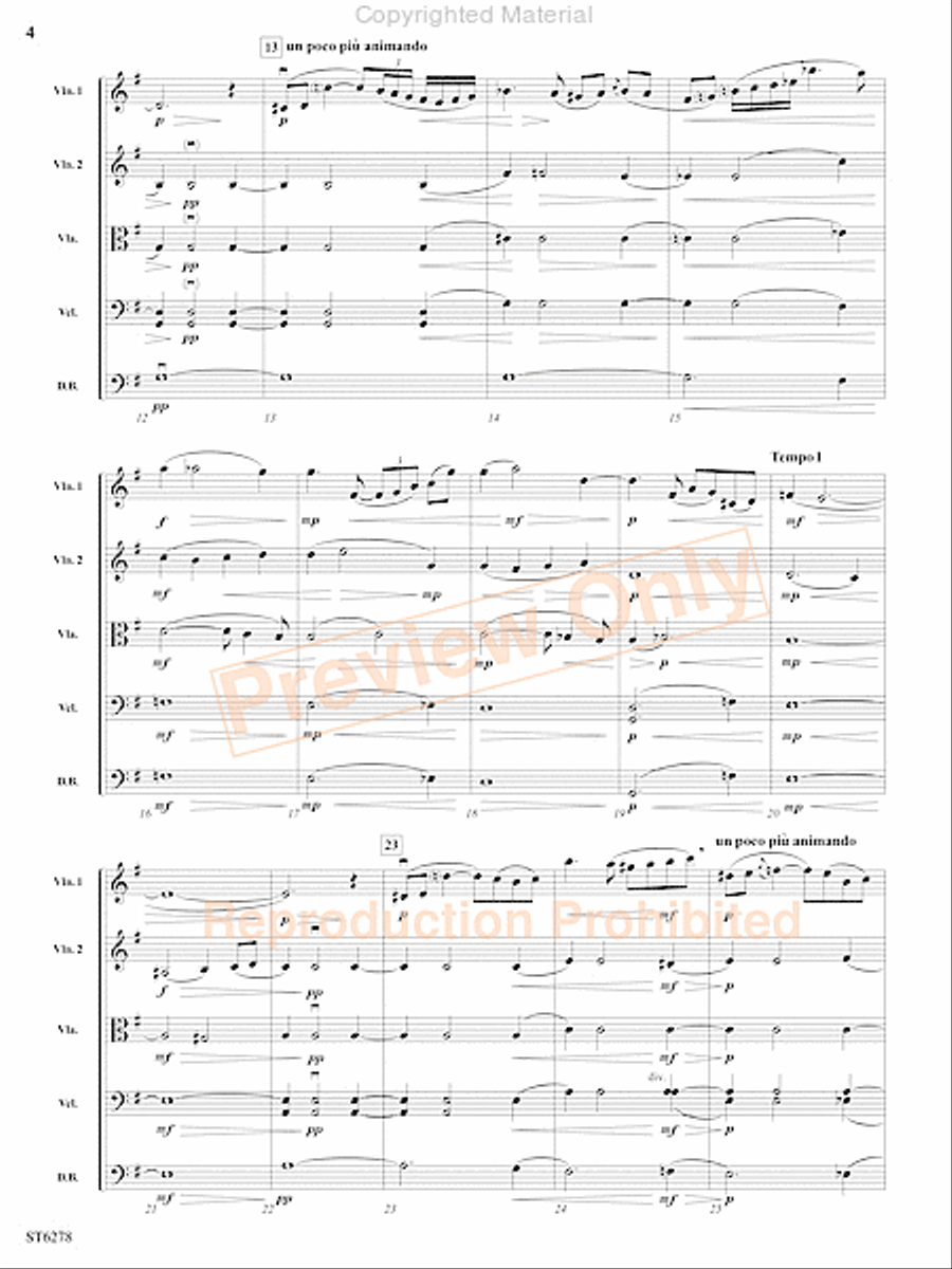 Elegy String Orchestra scores gallery preview page 5