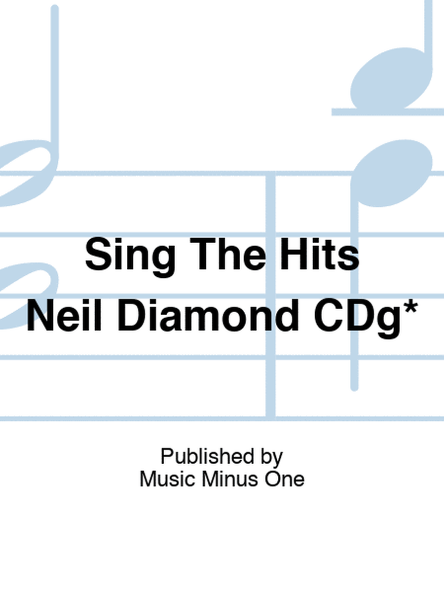Sing The Hits Neil Diamond CDg*