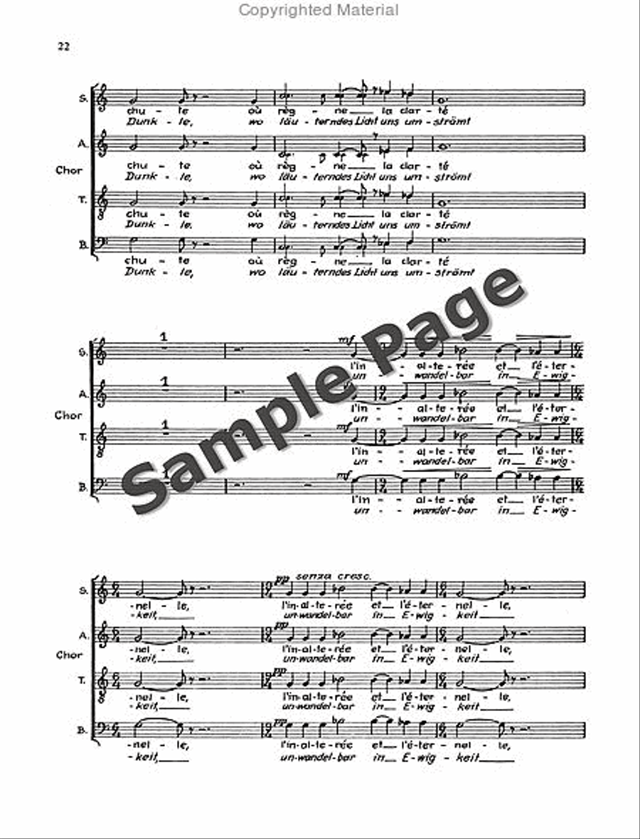 Sutermeister H Ecclesia Kantate (1972/73) 4-Part scores gallery preview page 23