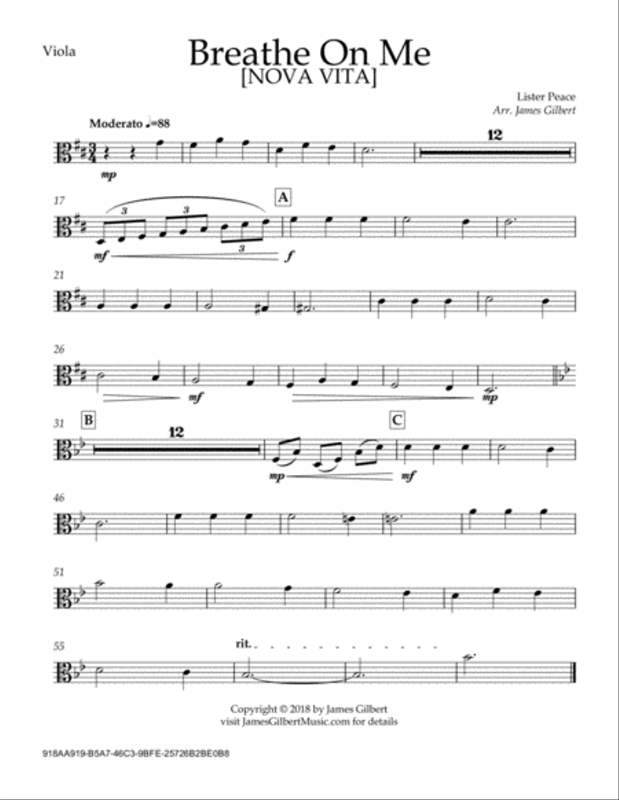 Breathe On Me Breathe On Me Full Orchestra scores gallery preview page 3