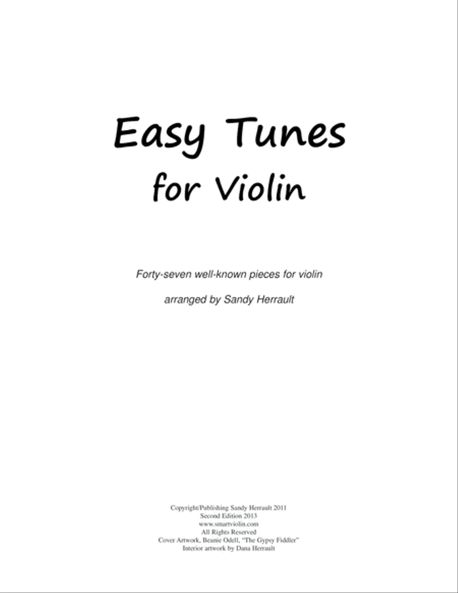 Easy Tunes for Beginning Violin Violin Solo scores gallery preview page 2