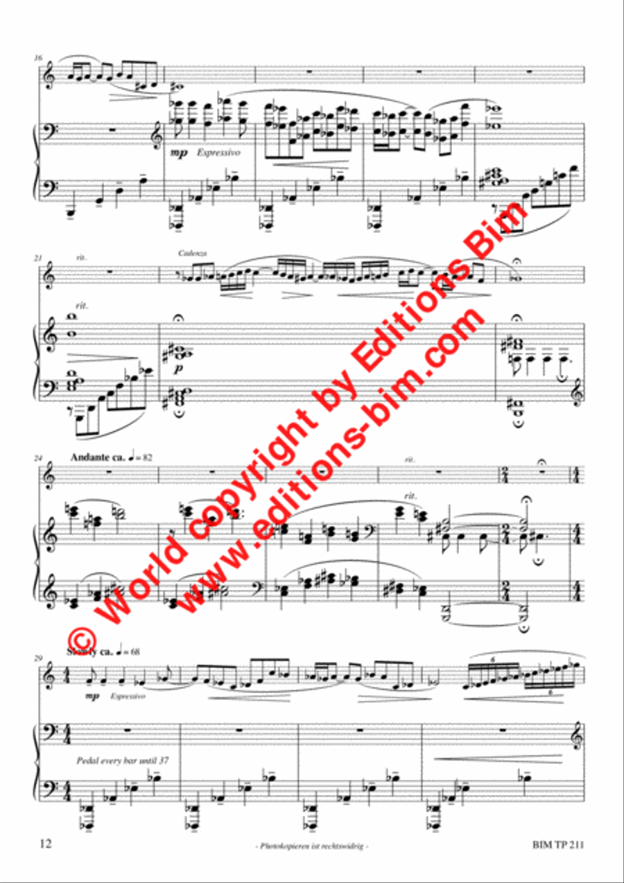 Four Miniatures Trumpet Solo scores gallery preview page 7
