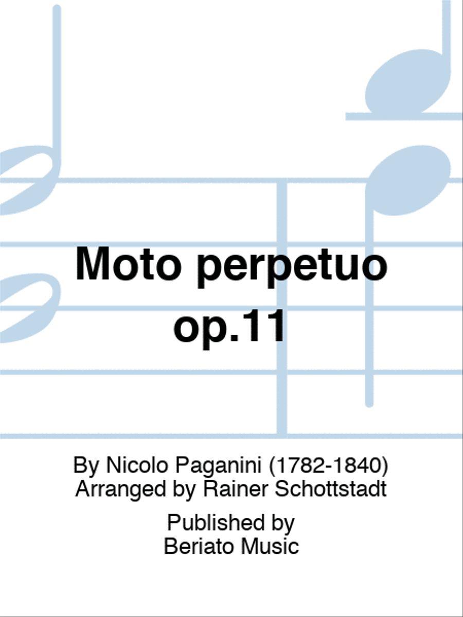 Moto perpetuo op.11 Moto perpetuo op.11 Clarinet scores gallery preview page 1