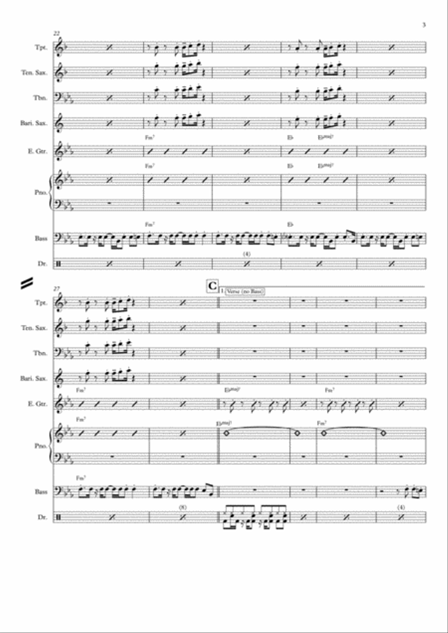 Valerie Tenor Saxophone scores gallery preview page 3