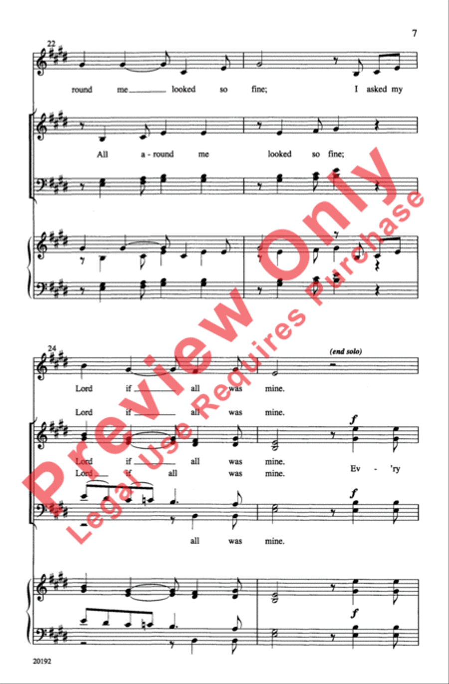 Ev'ry Time I Feel the Spirit 4-Part scores gallery preview page 7