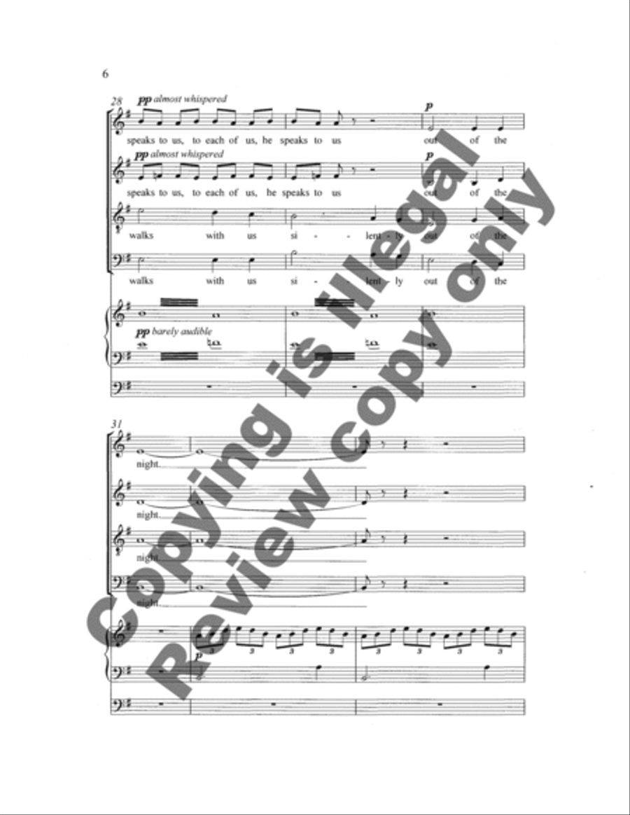 God Speaks to Each of Us 4-Part scores gallery preview page 5