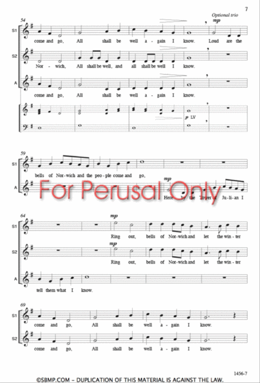 Bells of Norwich - SSA Octavo SSA scores gallery preview page 6