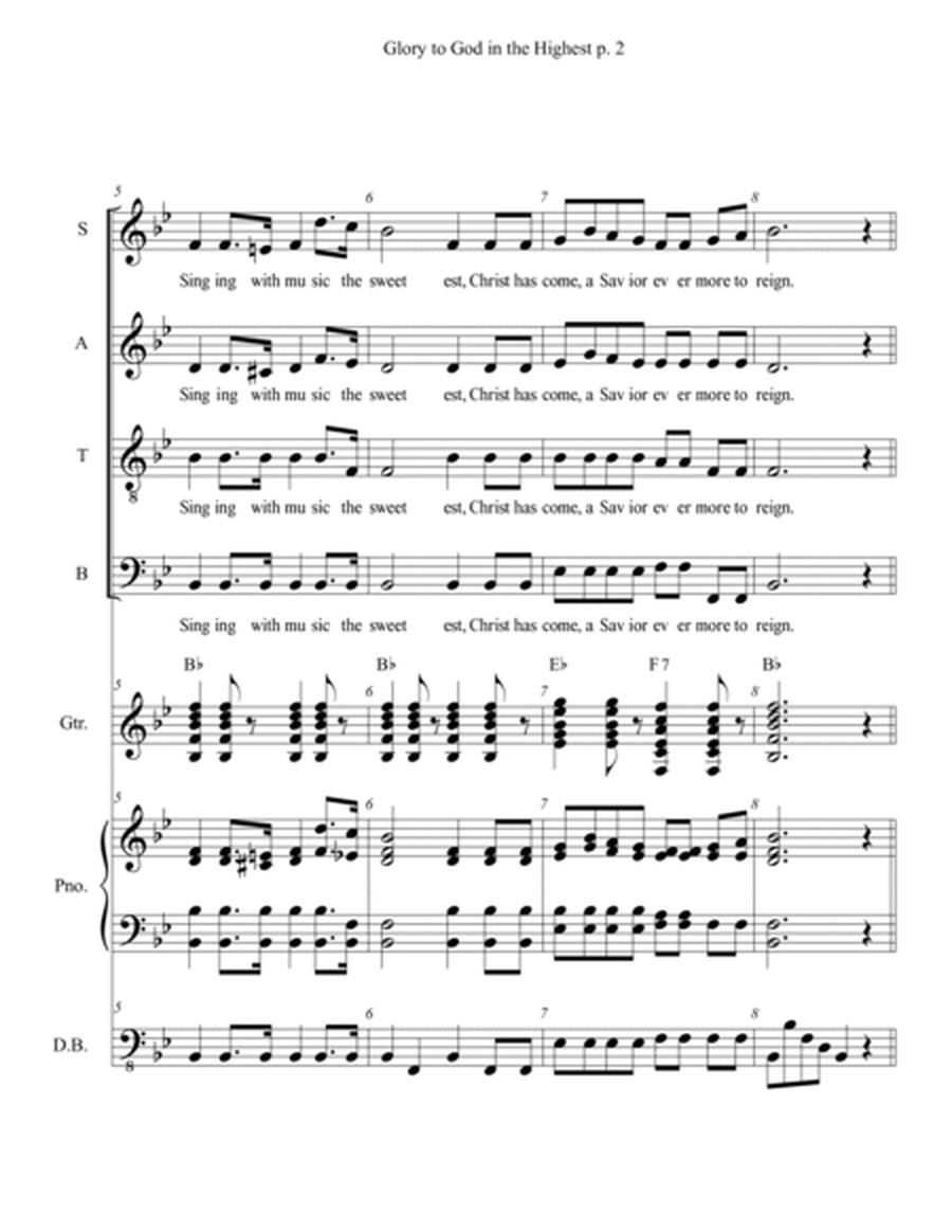 Glory to God in the Highest for SATB Choir and Accompaniment image number null