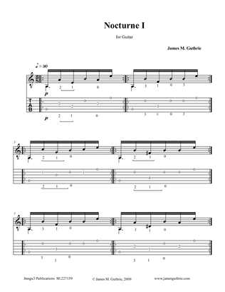 Guthrie: Nocturne for Solo Guitar No. 1