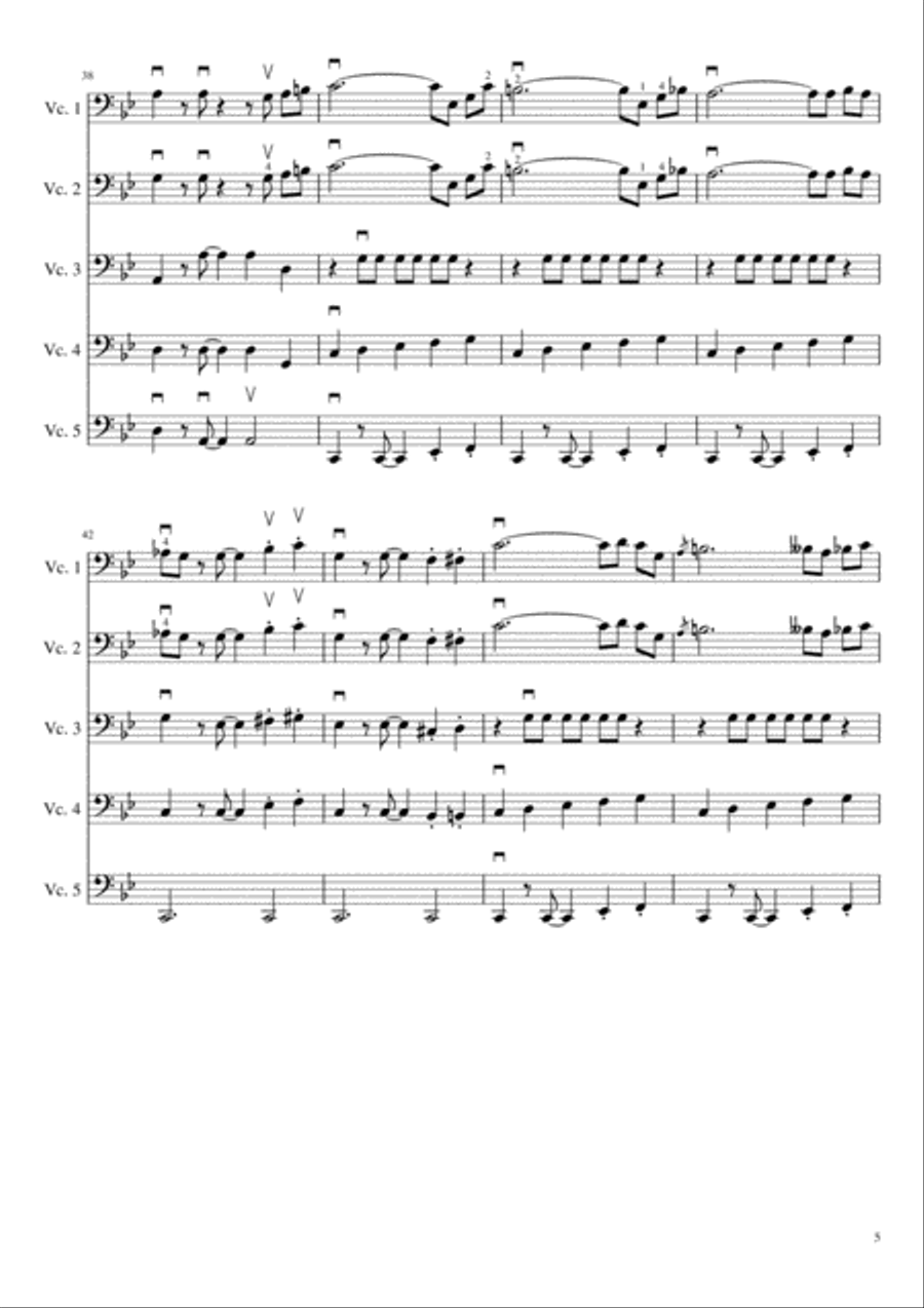 Mission: Impossible Theme from the Paramount Television Series MISSION: IMPOSSIBLE Cello Solo scores gallery preview page 5