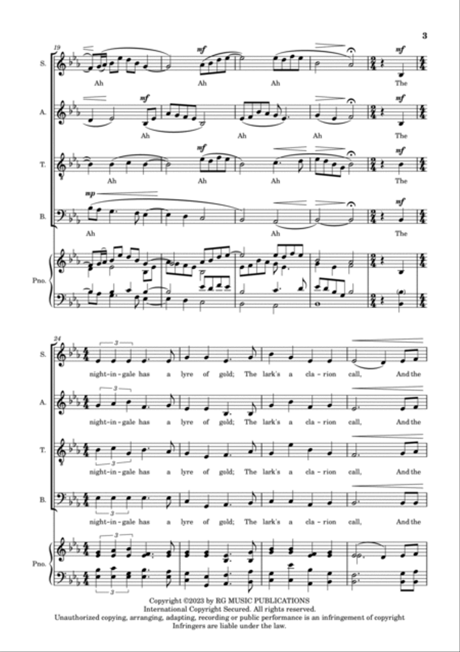 The Blackbird Divisi scores gallery preview page 3