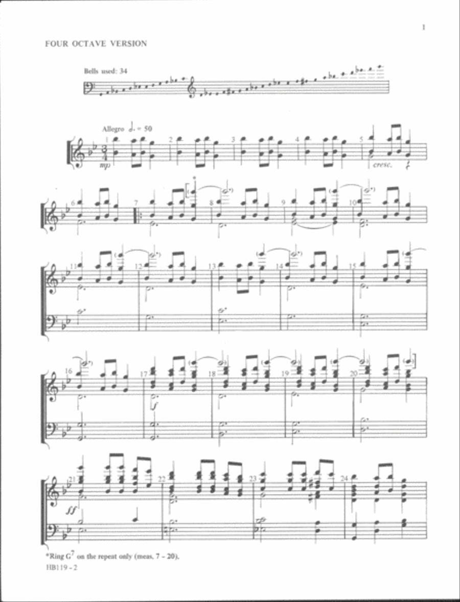 Ukrainian Bell Carol Ukrainian Bell Carol 4-Octaves scores gallery preview page 3