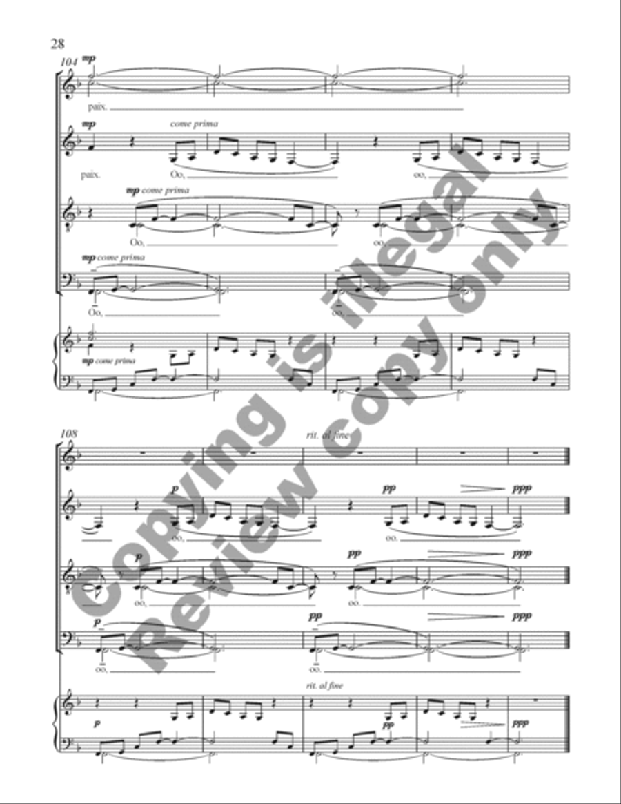 Choral de Bêtes Choral de Bêtes Divisi scores gallery preview page 47