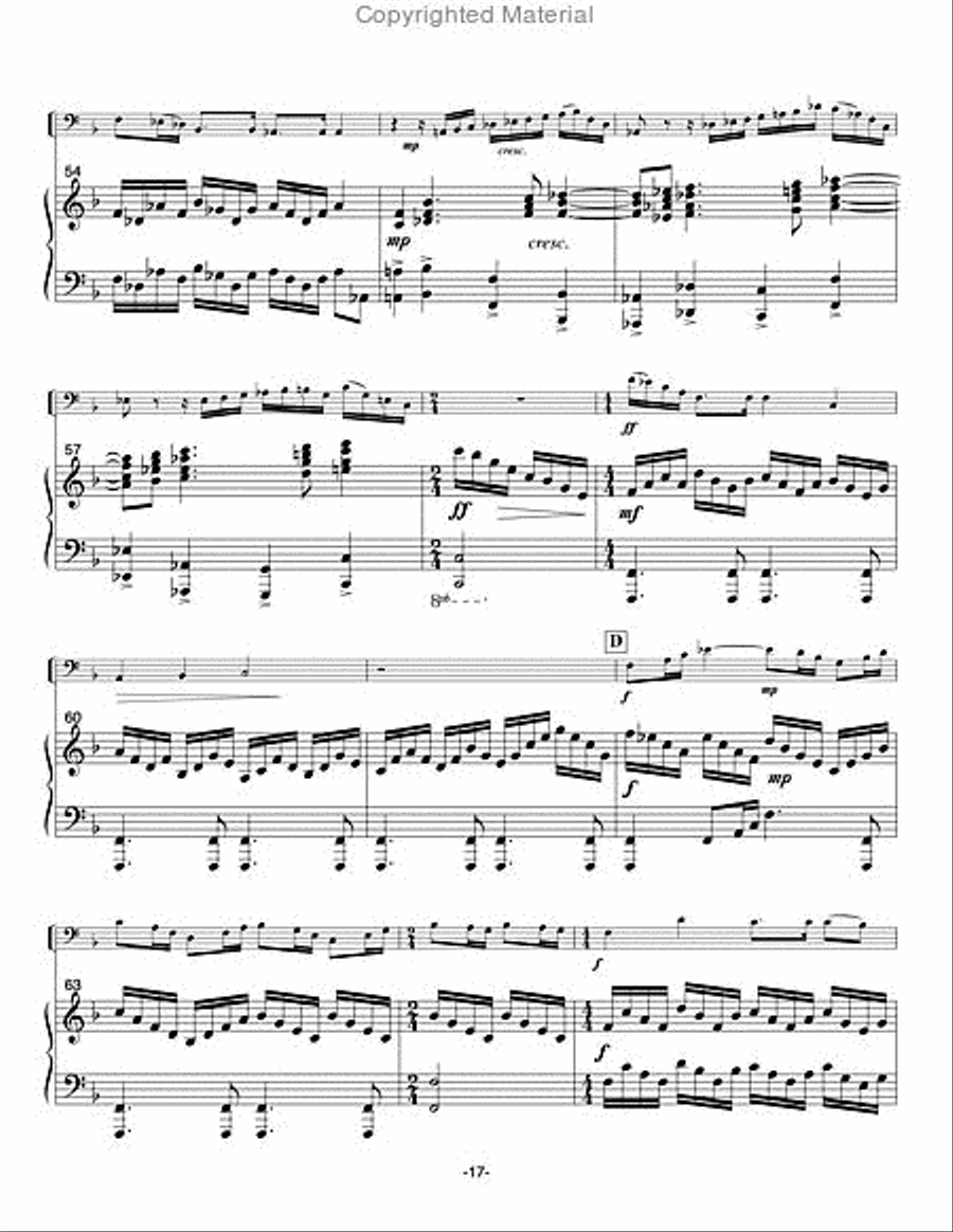 Concerto del Garda Euphonium scores gallery preview page 20